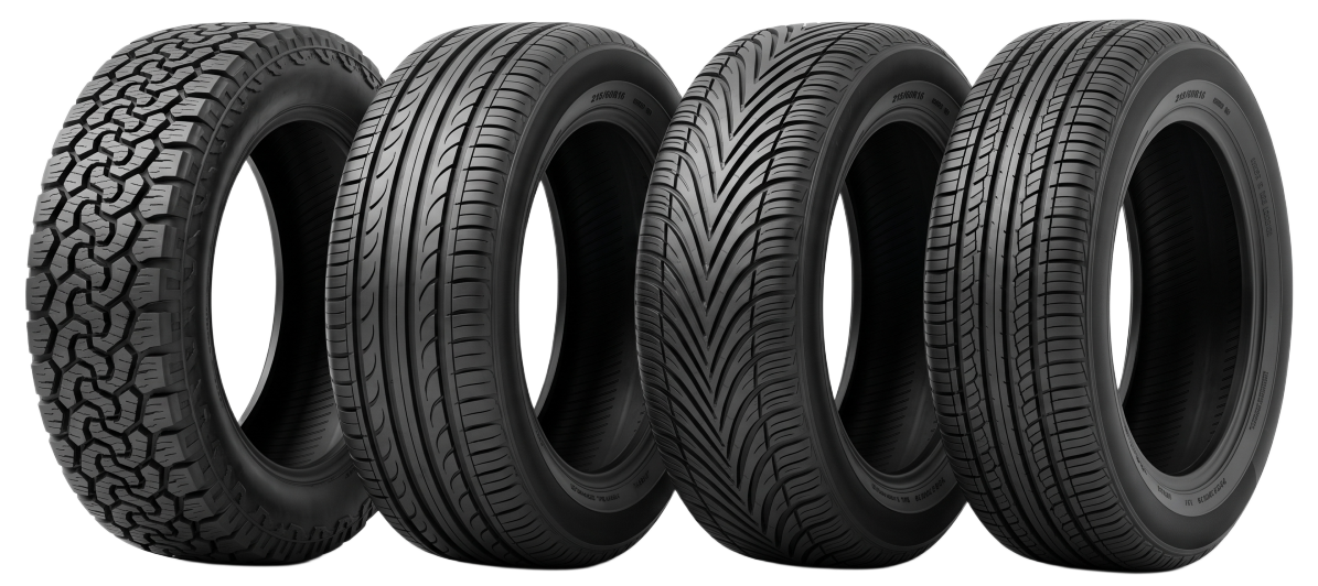 A range of brand-new tyres in stock at LNC Motors